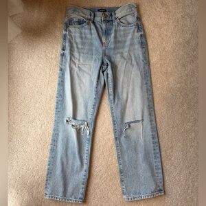 Express straight ankle high rise jeans